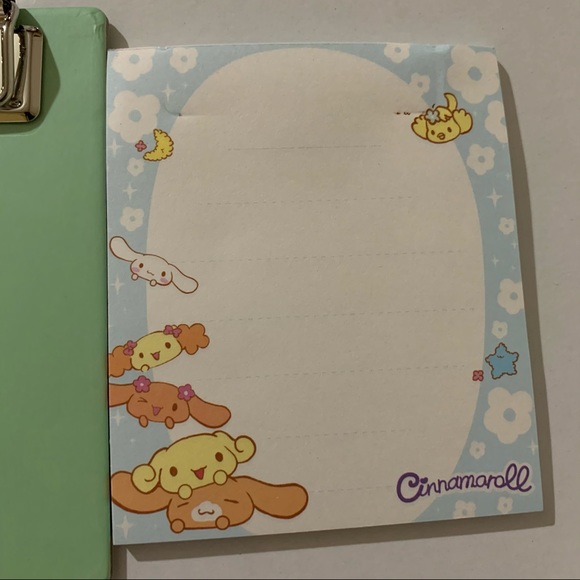 Sanrio Cinnamoroll Mini Clipboard with Memo Pad - Picture 9 of 14